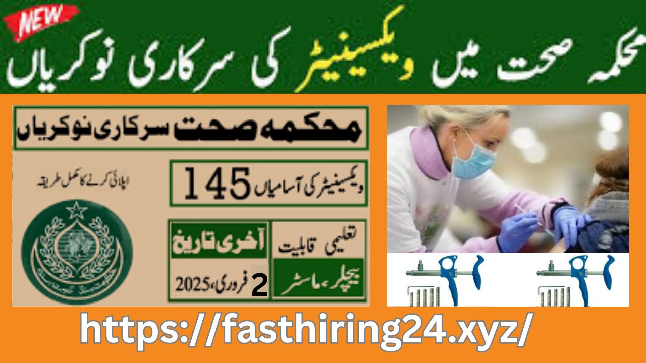 Latest Vaccinator Jobs 2025 | The Health Department Sindh